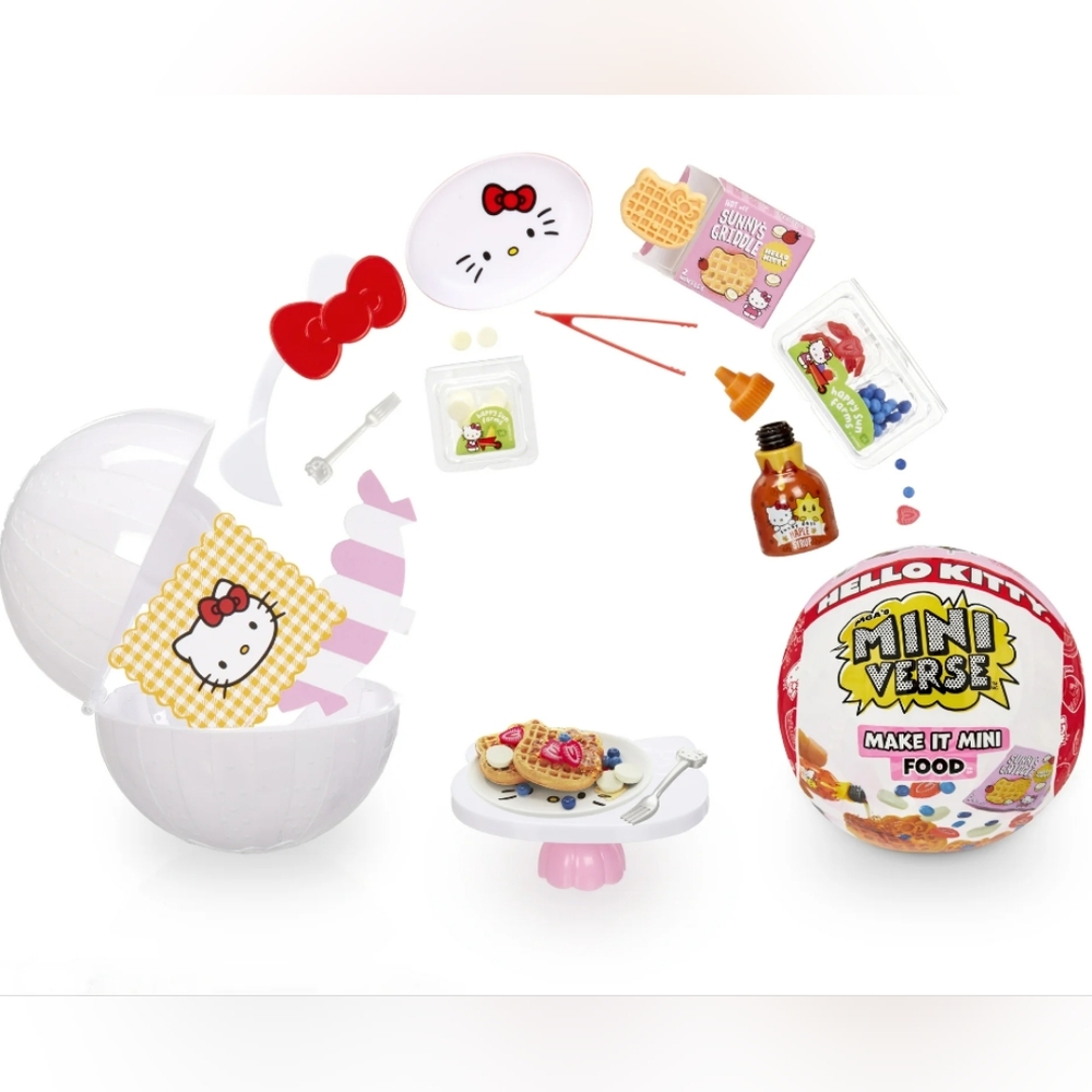 Hello Kitty Mini Verse Make It Mini Waffles Food Set